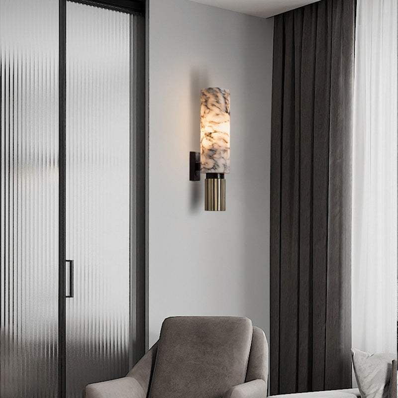 Elegant marble wall light