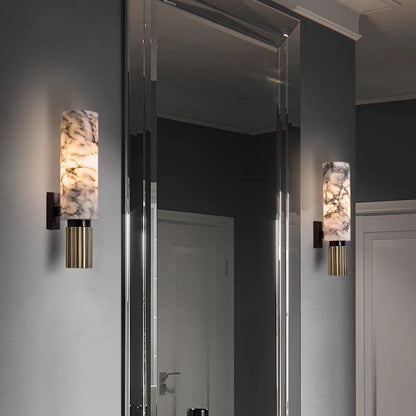 Elegant marble wall light