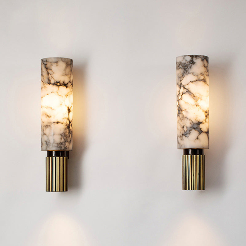 Elegant marble wall light