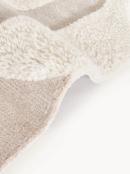 Elvara abstract wool viscose rug