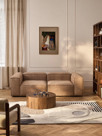 Elvara abstract wool viscose rug