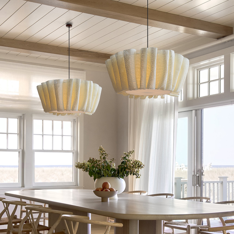 Handcrafted Nordic Fabric Pendant Light