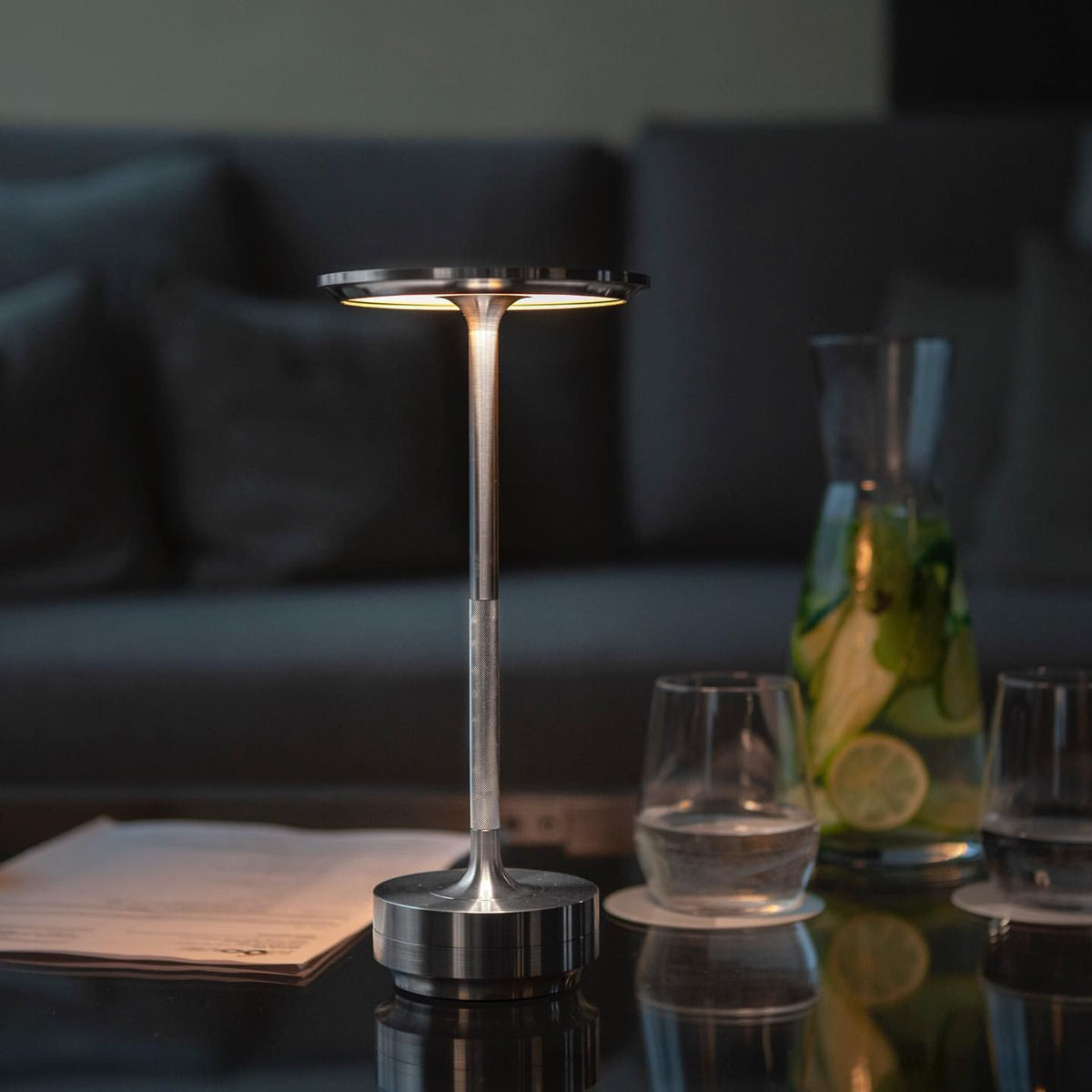 Kestrion Minimalist Brass Table Lamp
