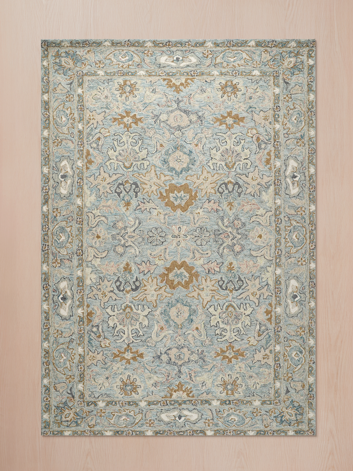 Veloria Persian-inspired wool cotton rug