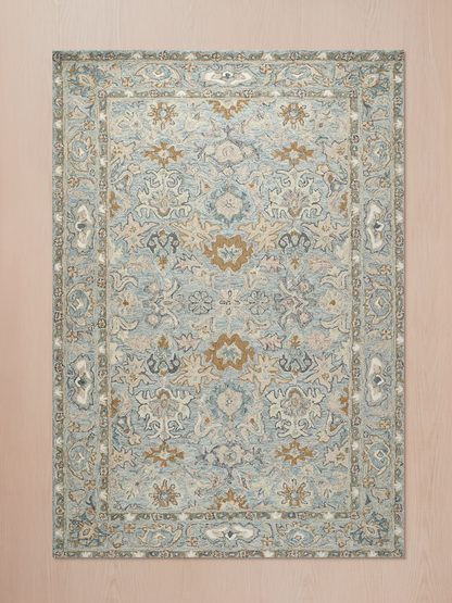 Veloria Persian-inspired wool cotton rug