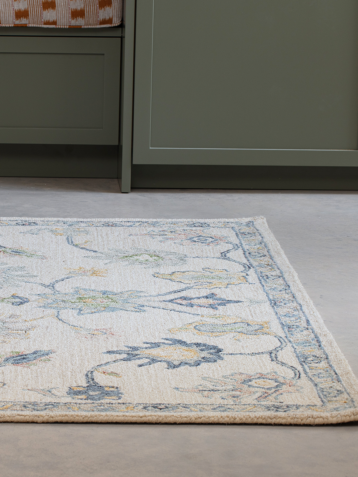 Calvera botanical wool cotton Persian rug