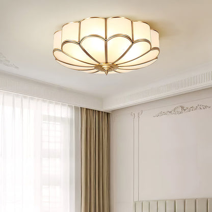 Flower-shaped LED ceiling light