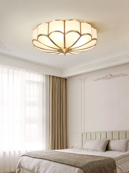 Flower-shaped LED ceiling light