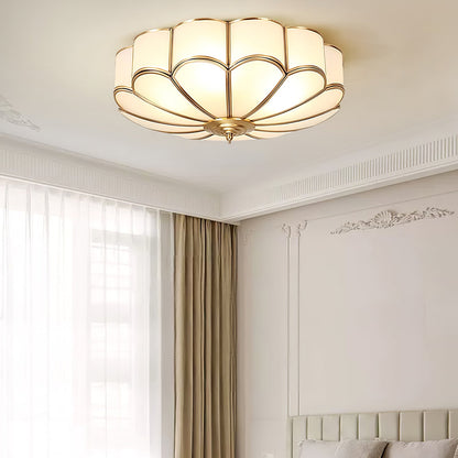 Flower-shaped LED ceiling light