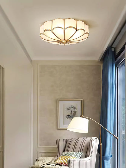 Flower-shaped LED ceiling light