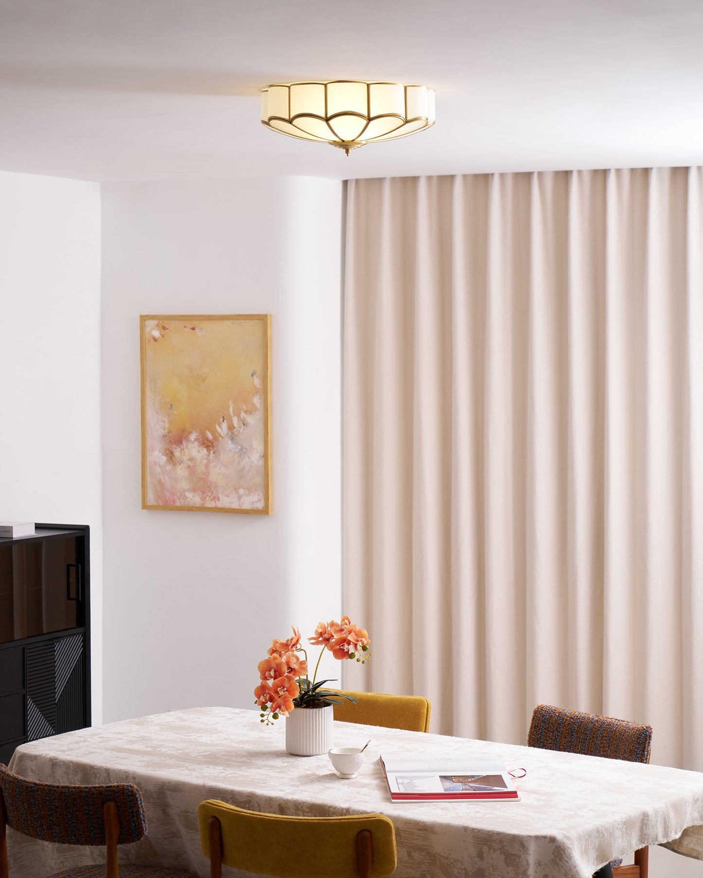 Flower-shaped LED ceiling light