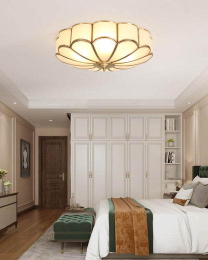 Flower-shaped LED ceiling light