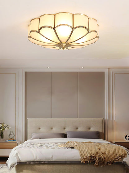 Flower-shaped LED ceiling light