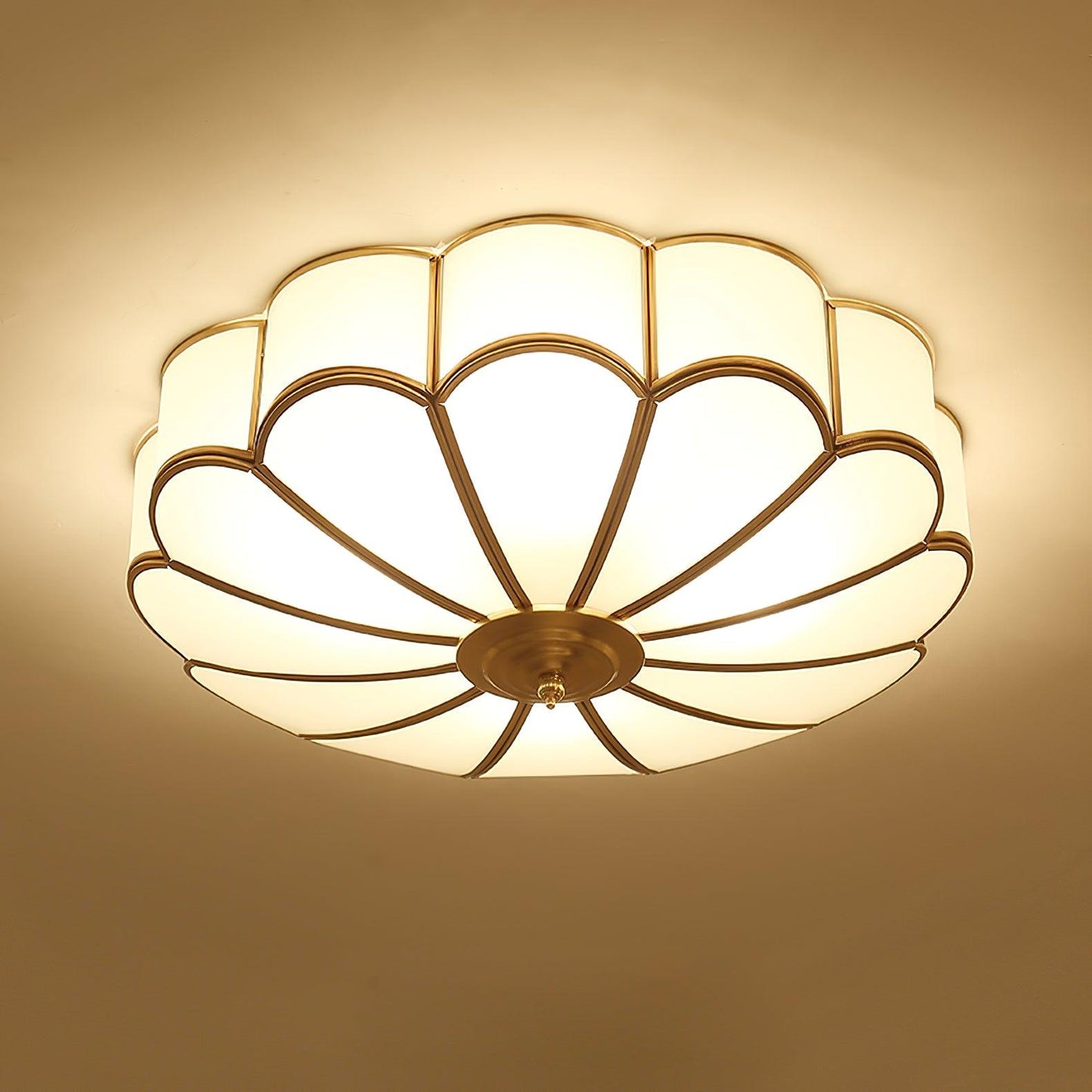 Flower-shaped LED ceiling light