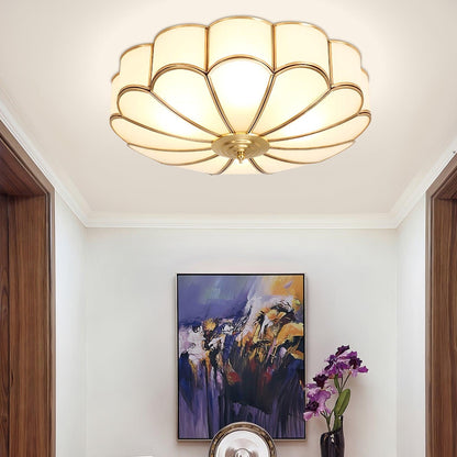 Flower-shaped LED ceiling light
