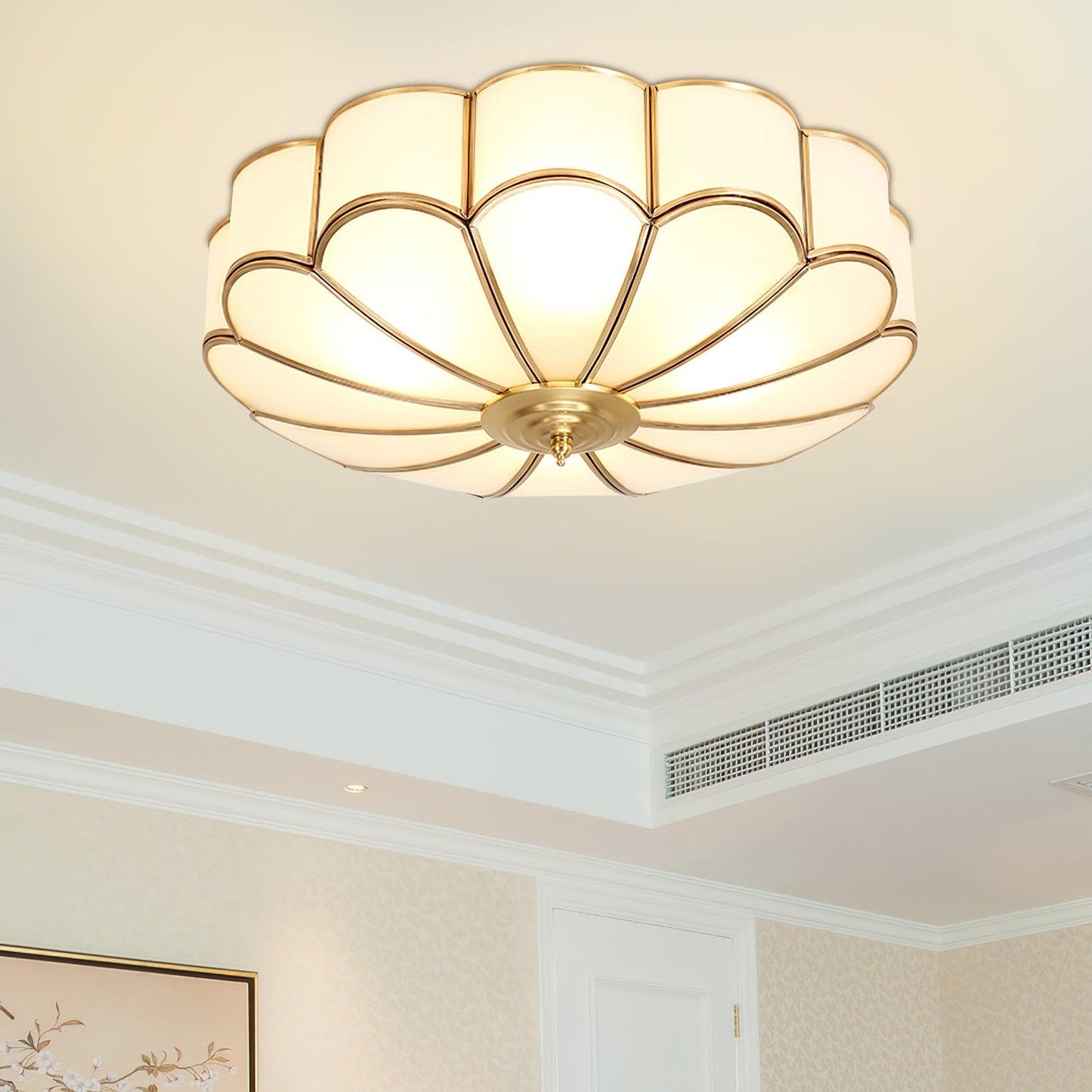 Flower-shaped LED ceiling light