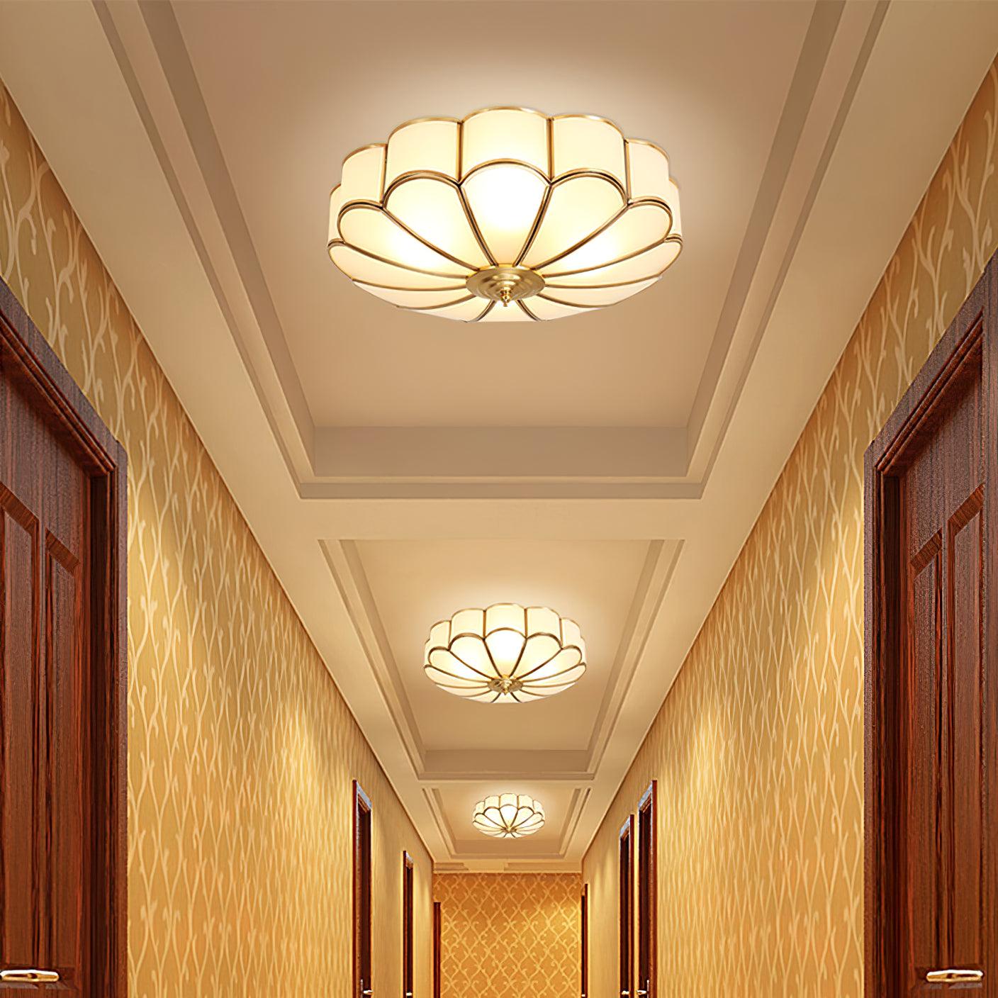 Flower-shaped LED ceiling light