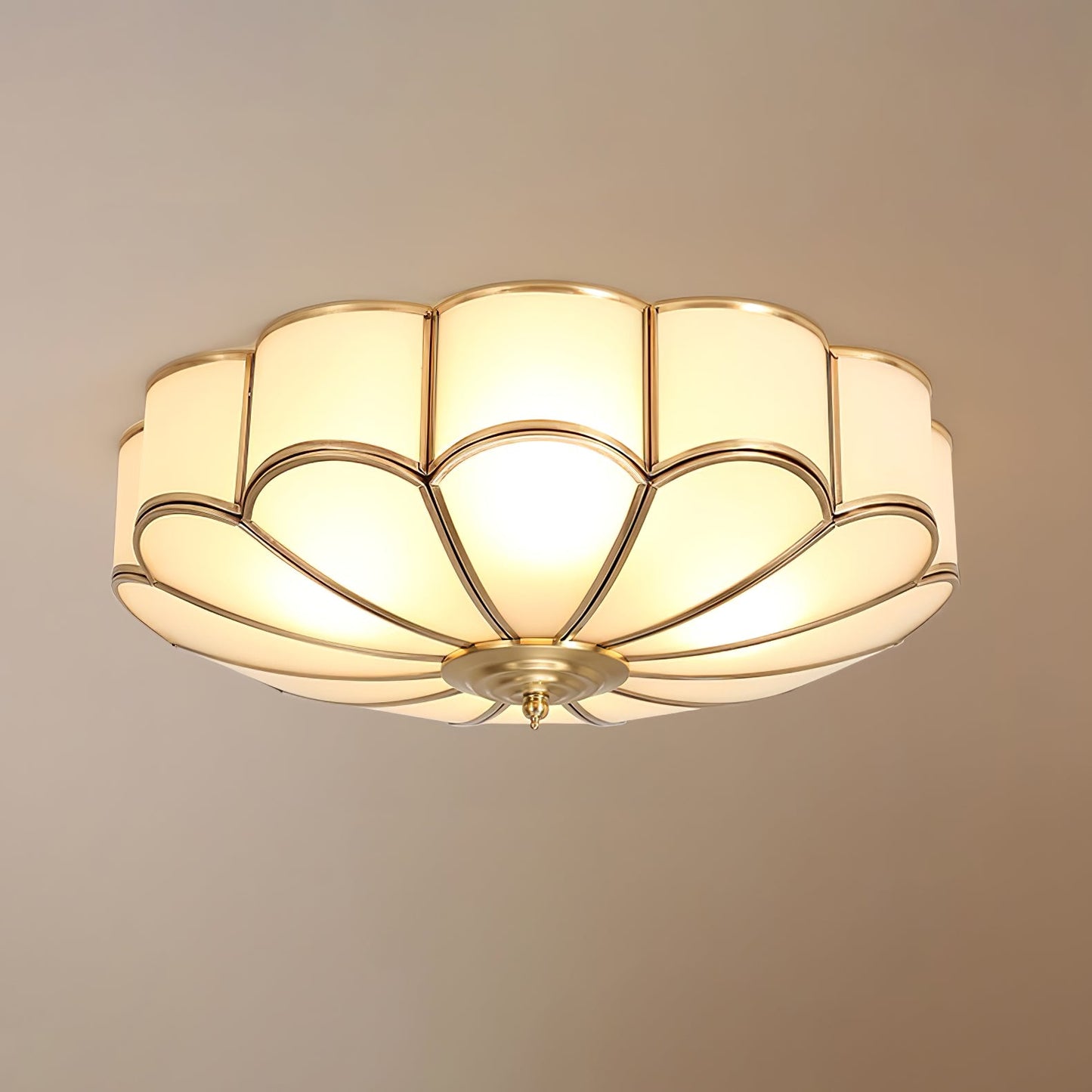 Flower-shaped LED ceiling light