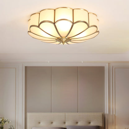 Flower-shaped LED ceiling light