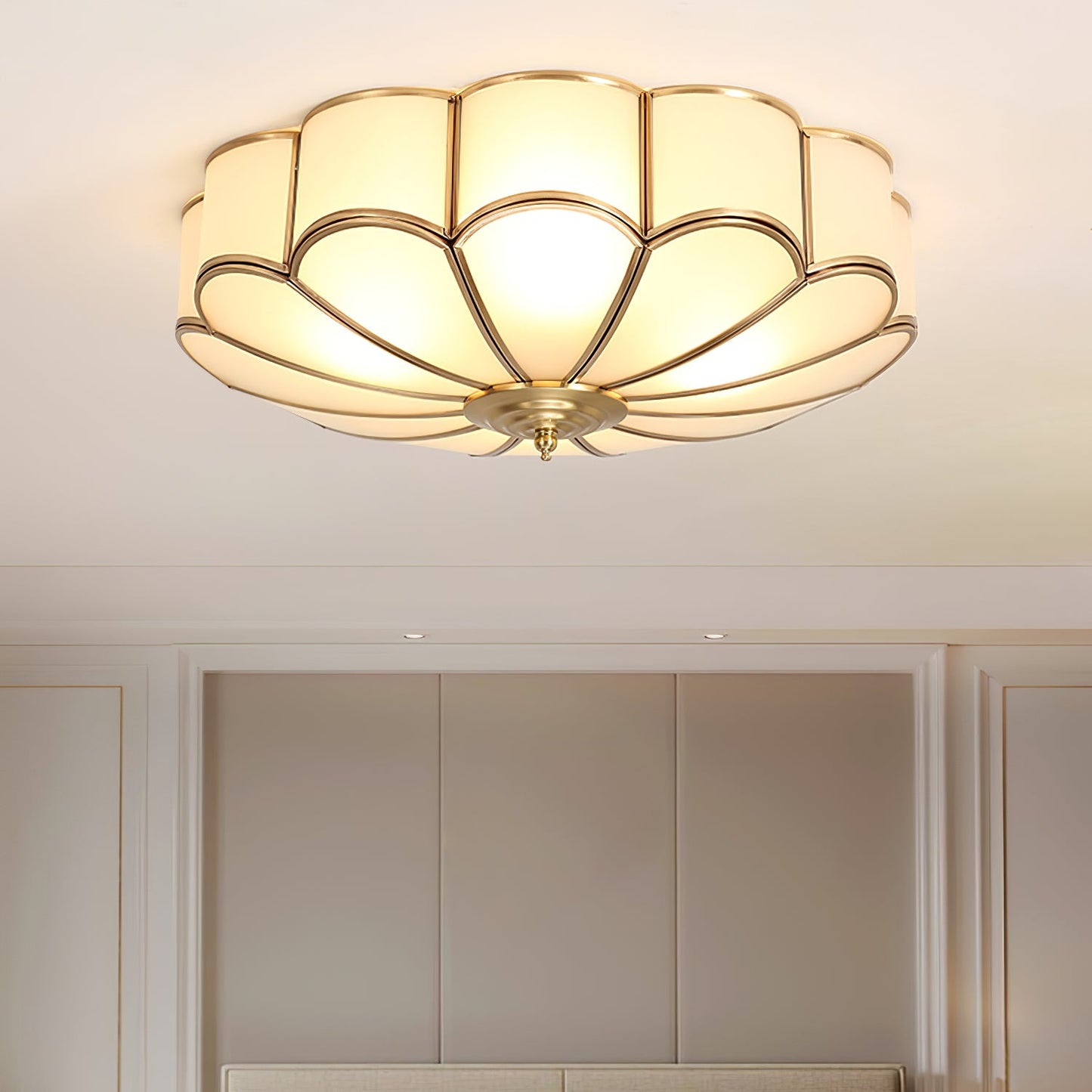 Flower-shaped LED ceiling light