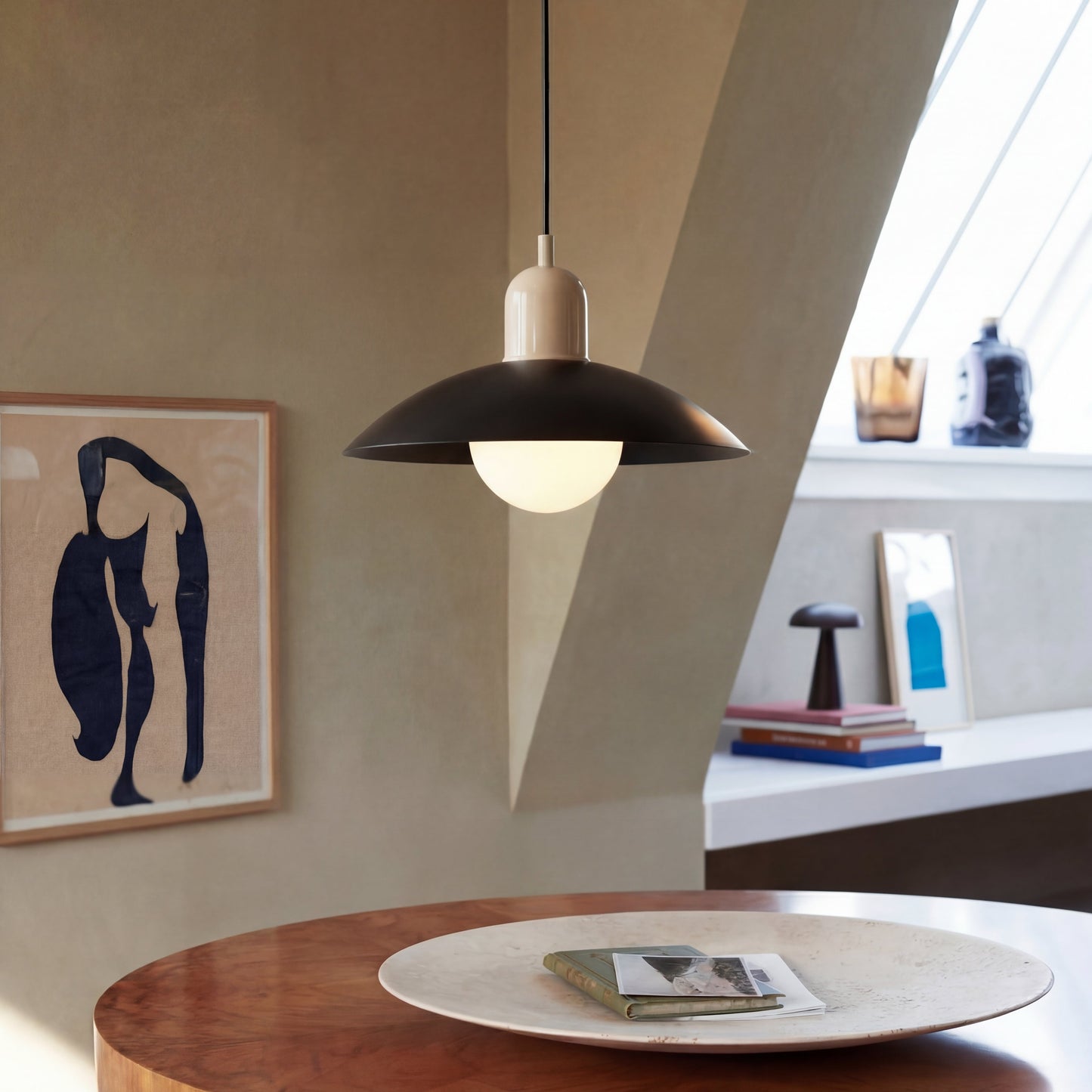 Modern pendant light with color design