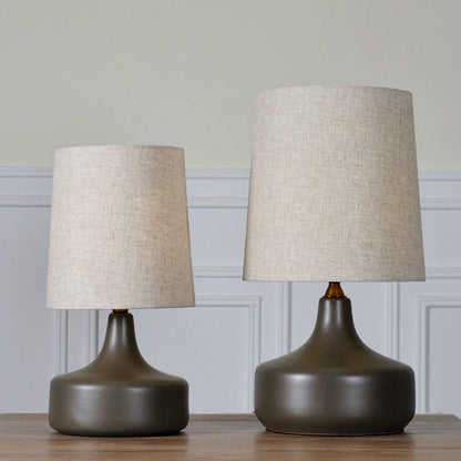 Nordic Ceramic Table Lamp With Fabric Shade