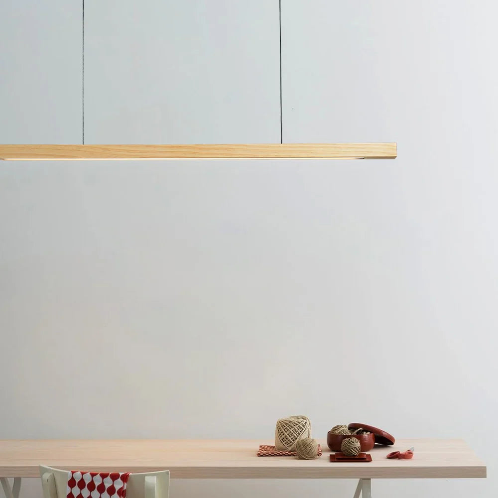 Modern Scandinavian wooden pendant light