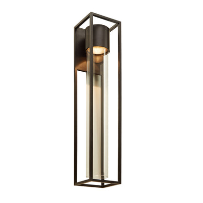 Sand Black Square Outdoor LED Wall Light