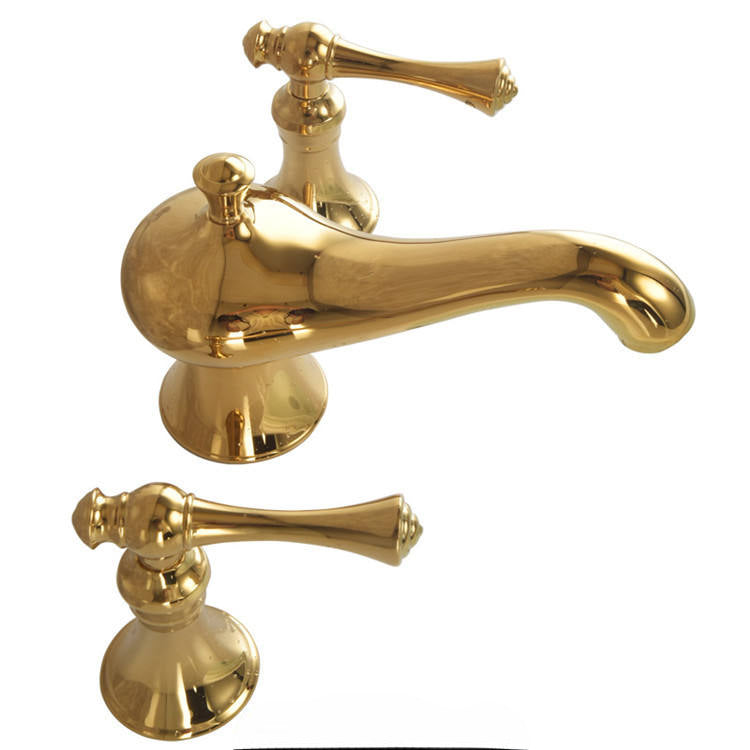 Antique Gold Three-Hole Basin Tap Set