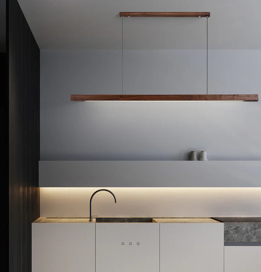 Modern Scandinavian wooden pendant light