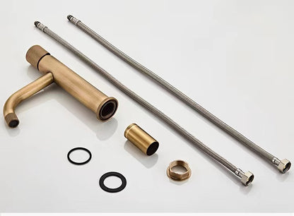Brushed Gold Single-Hole Basin Tap