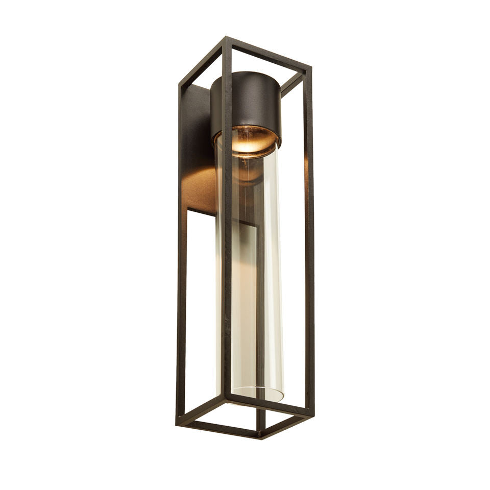 Sand Black Square Outdoor LED Wall Light