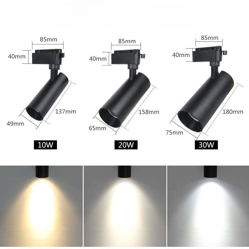 Directional LED Track Spotlight With Adjustable Beam