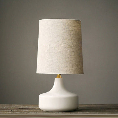 Nordic Ceramic Table Lamp With Fabric Shade