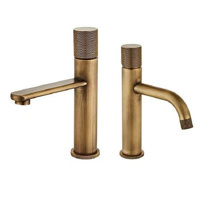 Brushed Gold Single-Hole Basin Tap
