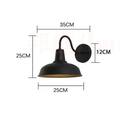 Modern Black Outdoor LED Wall Sconce