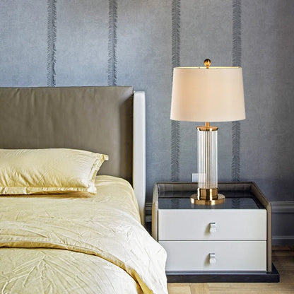 Transparent Rod Glass Table Lamp