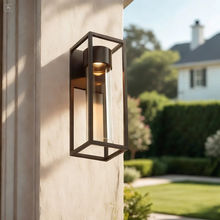 Sand Black Square Outdoor LED Wall Light