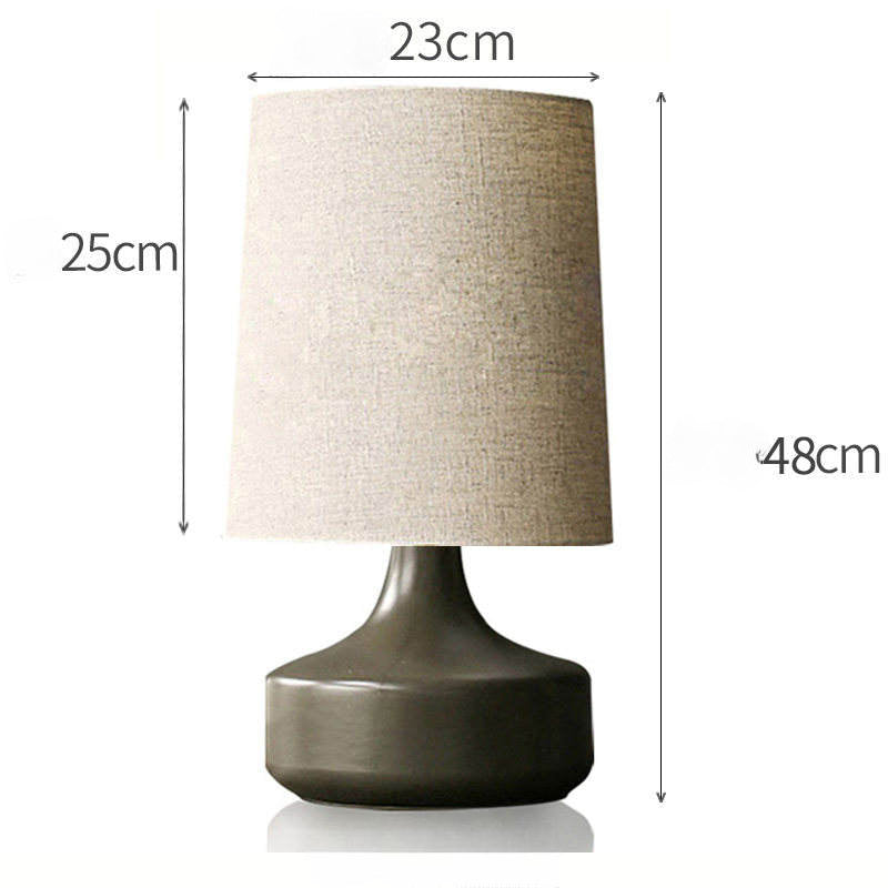 Nordic Ceramic Table Lamp With Fabric Shade