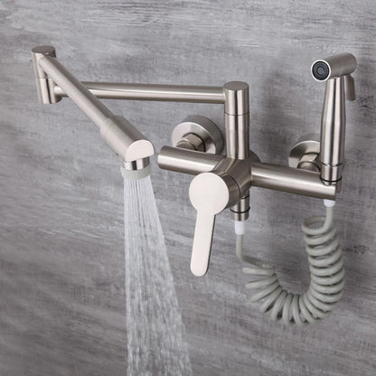 Wall-Mounted Nordic Pot Filler with Spray Function