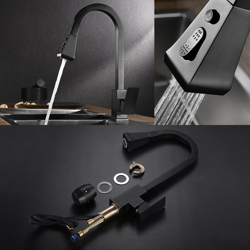 Modern Retractable Kitchen Faucet