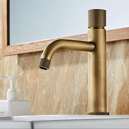Brushed Gold Single-Hole Basin Tap
