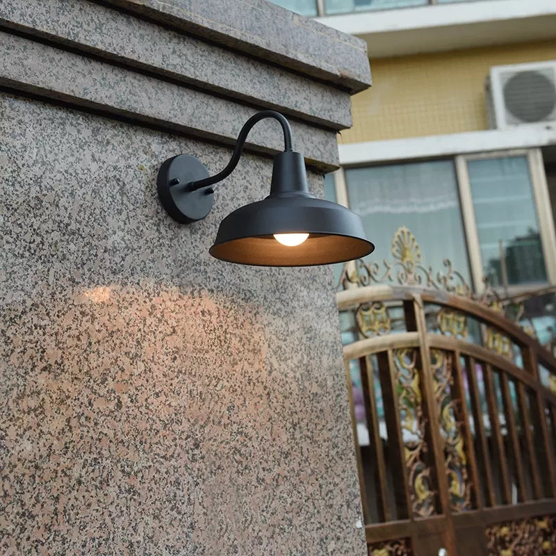 Modern Black Outdoor LED Wall Sconce