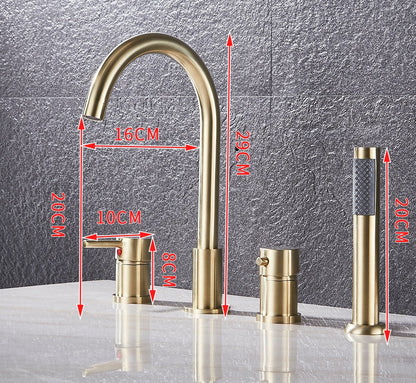 Modern Bathtub Faucet for Deck Mounting