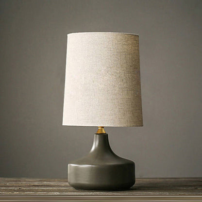 Nordic Ceramic Table Lamp With Fabric Shade