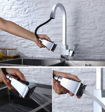 Modern Retractable Kitchen Faucet