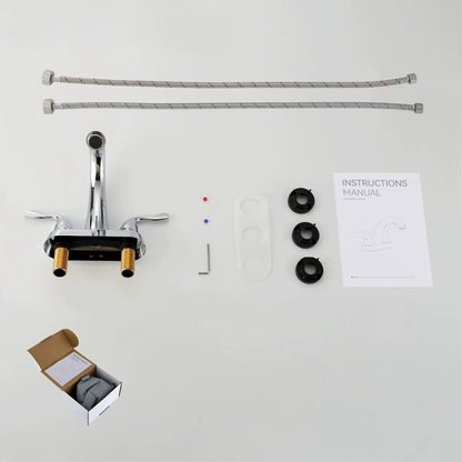 Polished Chrome Gooseneck Basin Mixer Tap