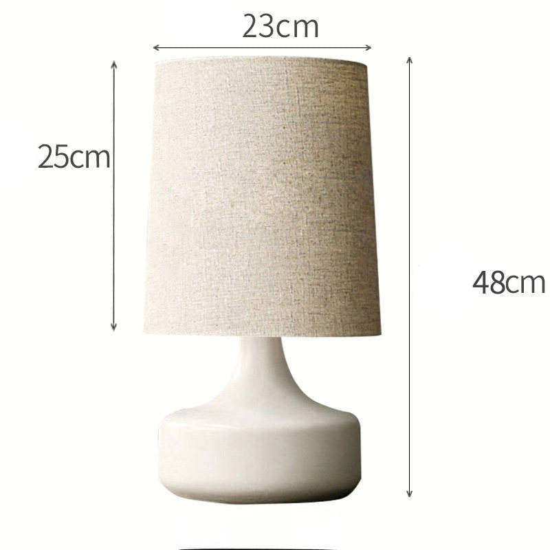 Nordic Ceramic Table Lamp With Fabric Shade