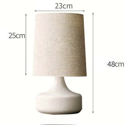 Nordic Ceramic Table Lamp With Fabric Shade