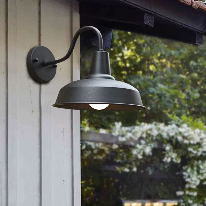 Modern Black Outdoor LED Wall Sconce
